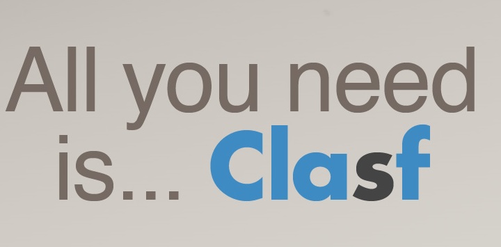 lo slogan de Clasf, portale di annunci gratuiti