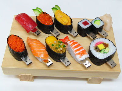Chiavette usb a forma di sushi