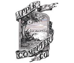 uno dei primi loghi Apple con Isaac Newton 