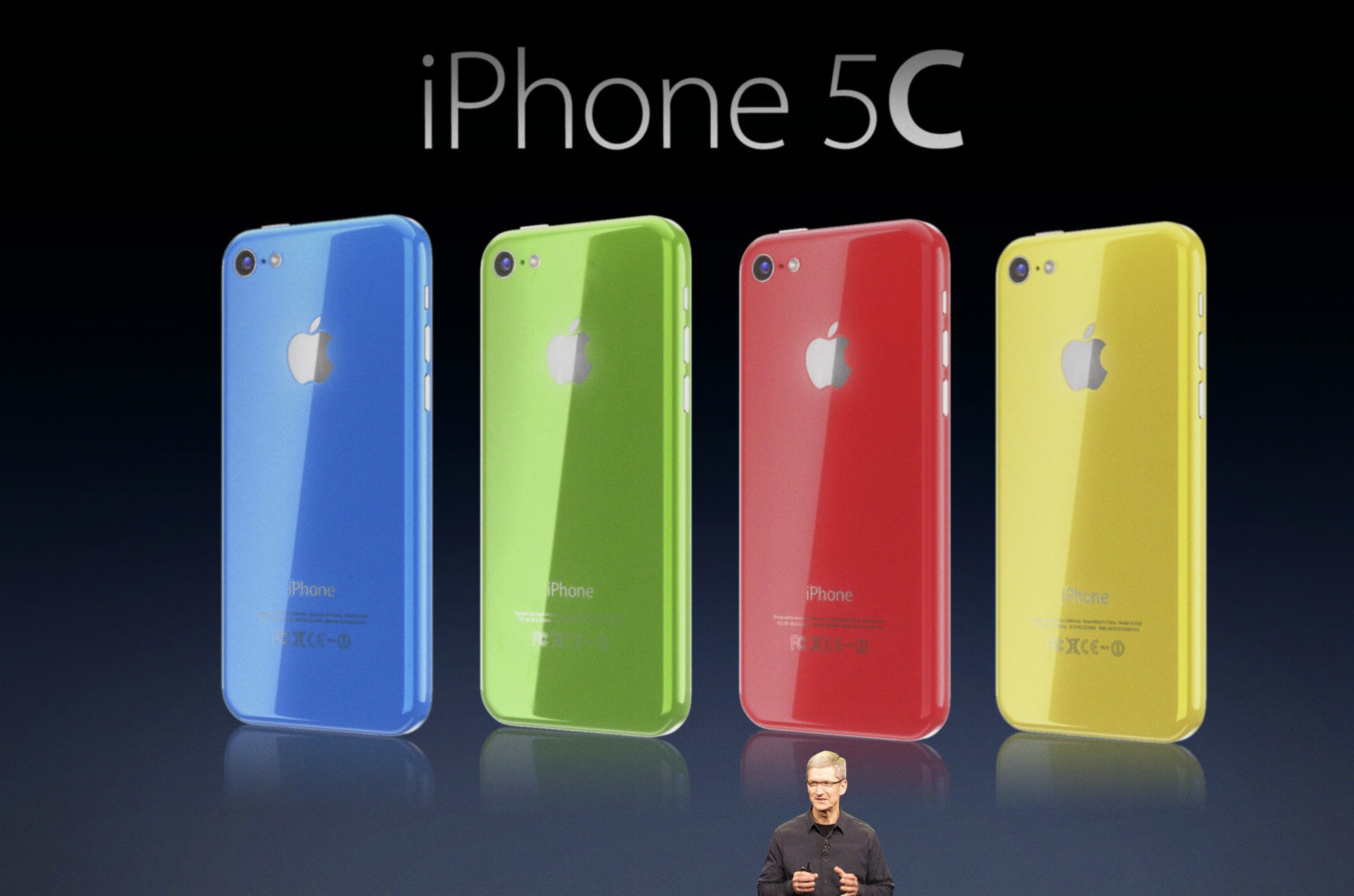l'iPhone 5c disponibile in vari colori